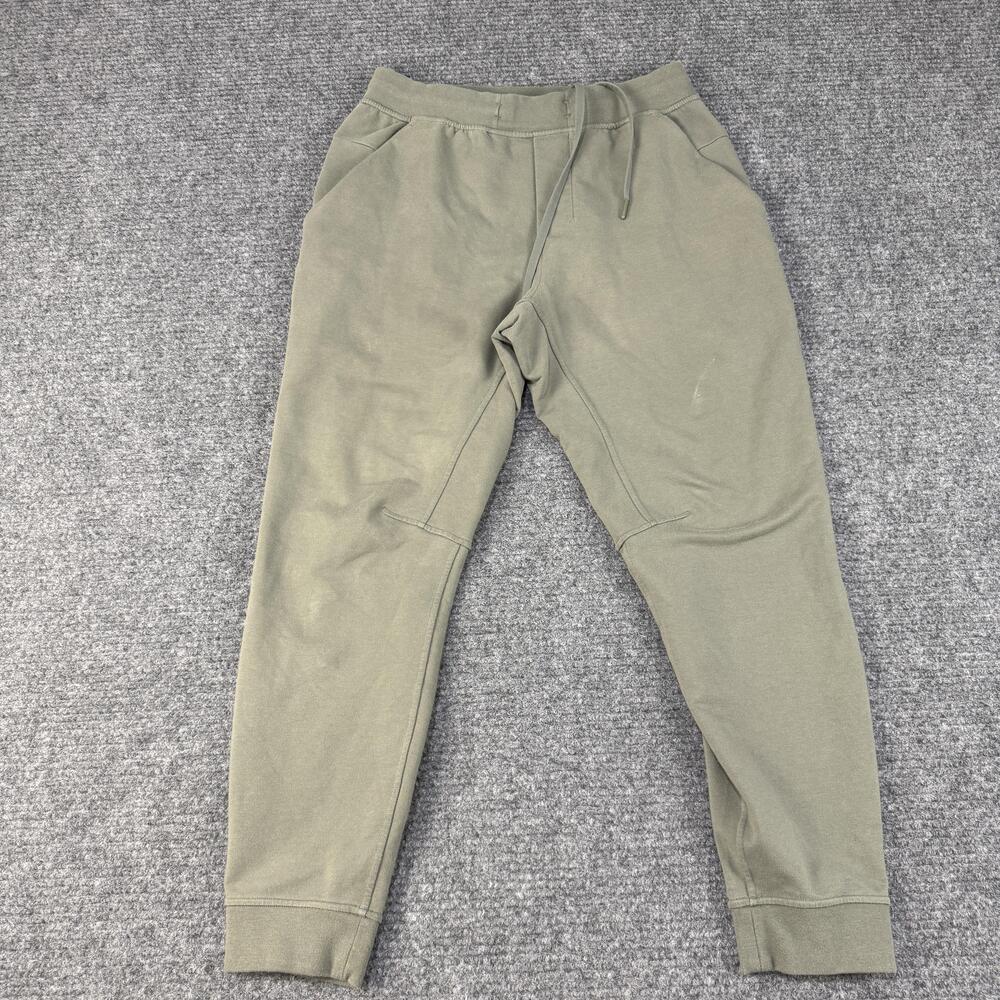 Lululemon Jogger Pants Mens Medium Olive Green Cuffed Drawstring LM5943S